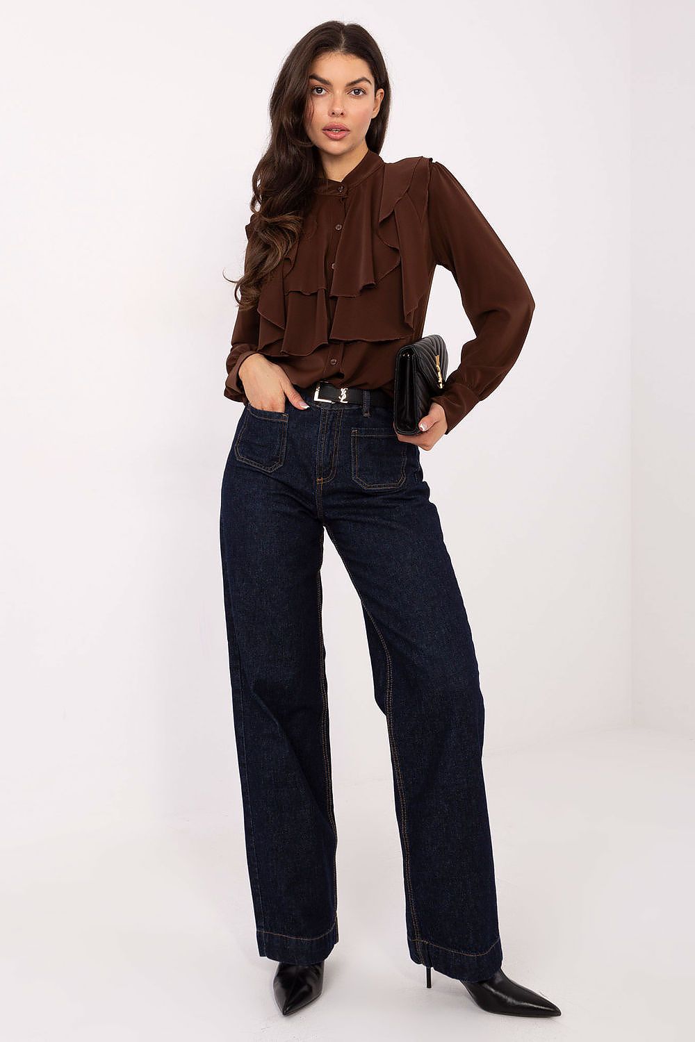 Hemd Damen Langarm Rüschen – Elegant & Zeitlos