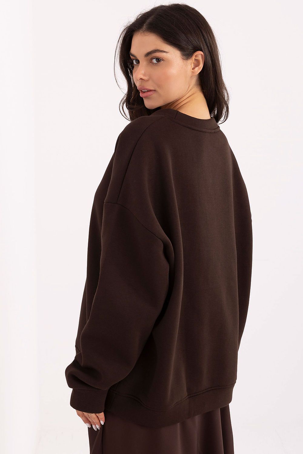 Stickerei Sweater Damen Baumwolle Langarm – 6 Farben Einheitsgröße
