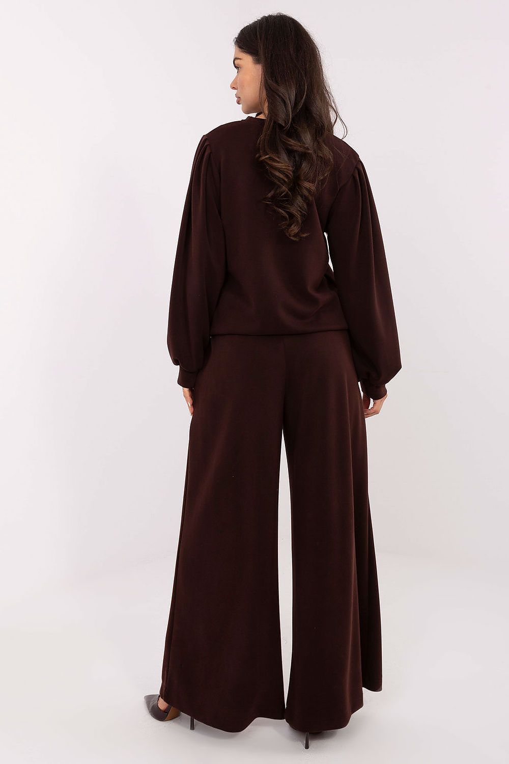 Damen Pullover Butterstoff mit Puffärmeln