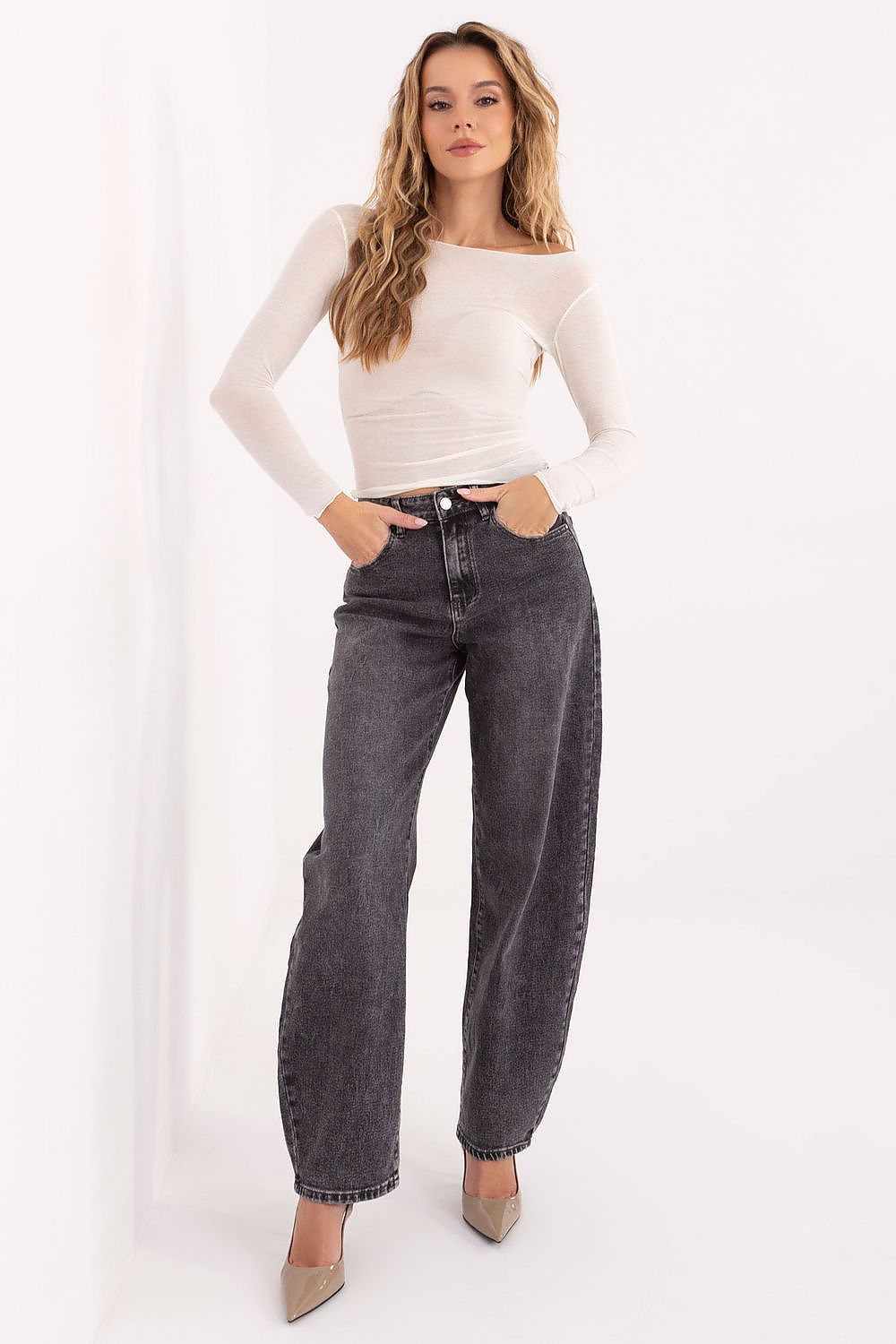 Kaschmir-Shirt Damen – Weiches Langarm-Top mit Bootsausschnitt