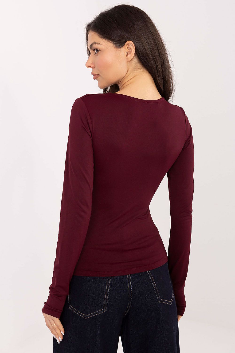 Bluse Damen Elegant Langarm Klassisch