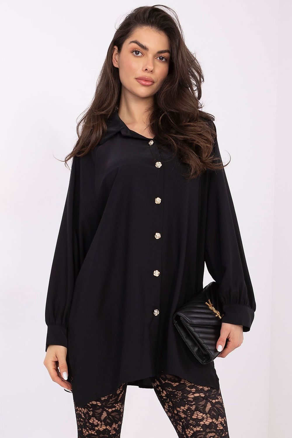 Damen Bluse Langarm Puffärmel Elegant Business Casual