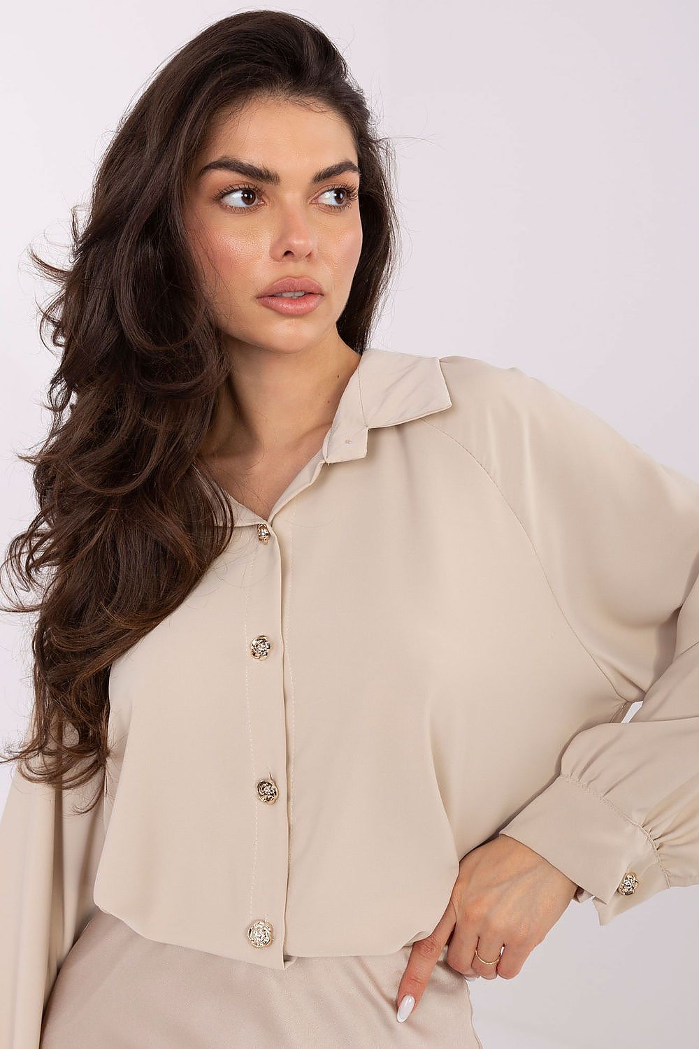 Damen Bluse Langarm Puffärmel Elegant Business Casual
