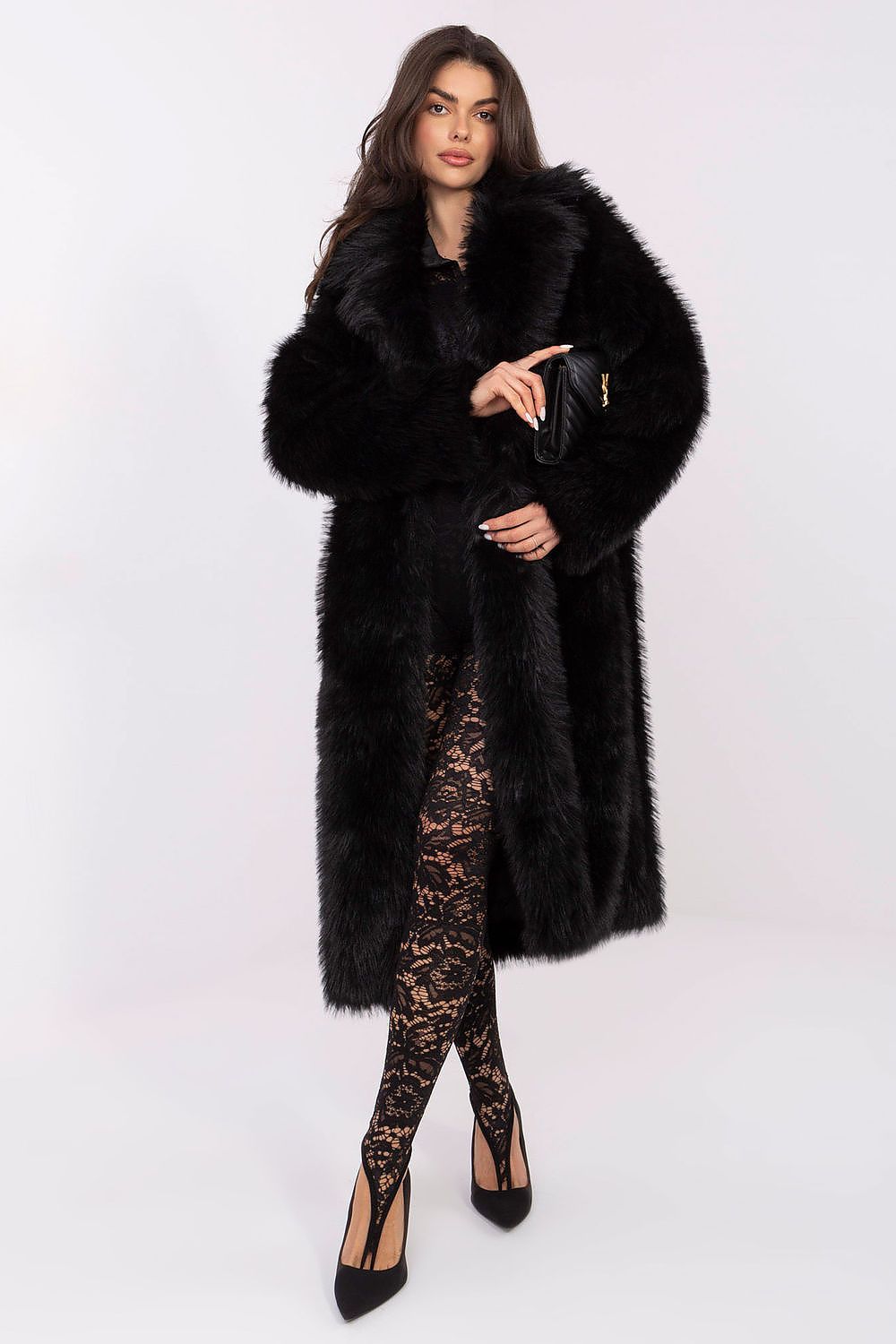 Mantel Damen Lang mit Pelzbesatz – Elegant & Warm