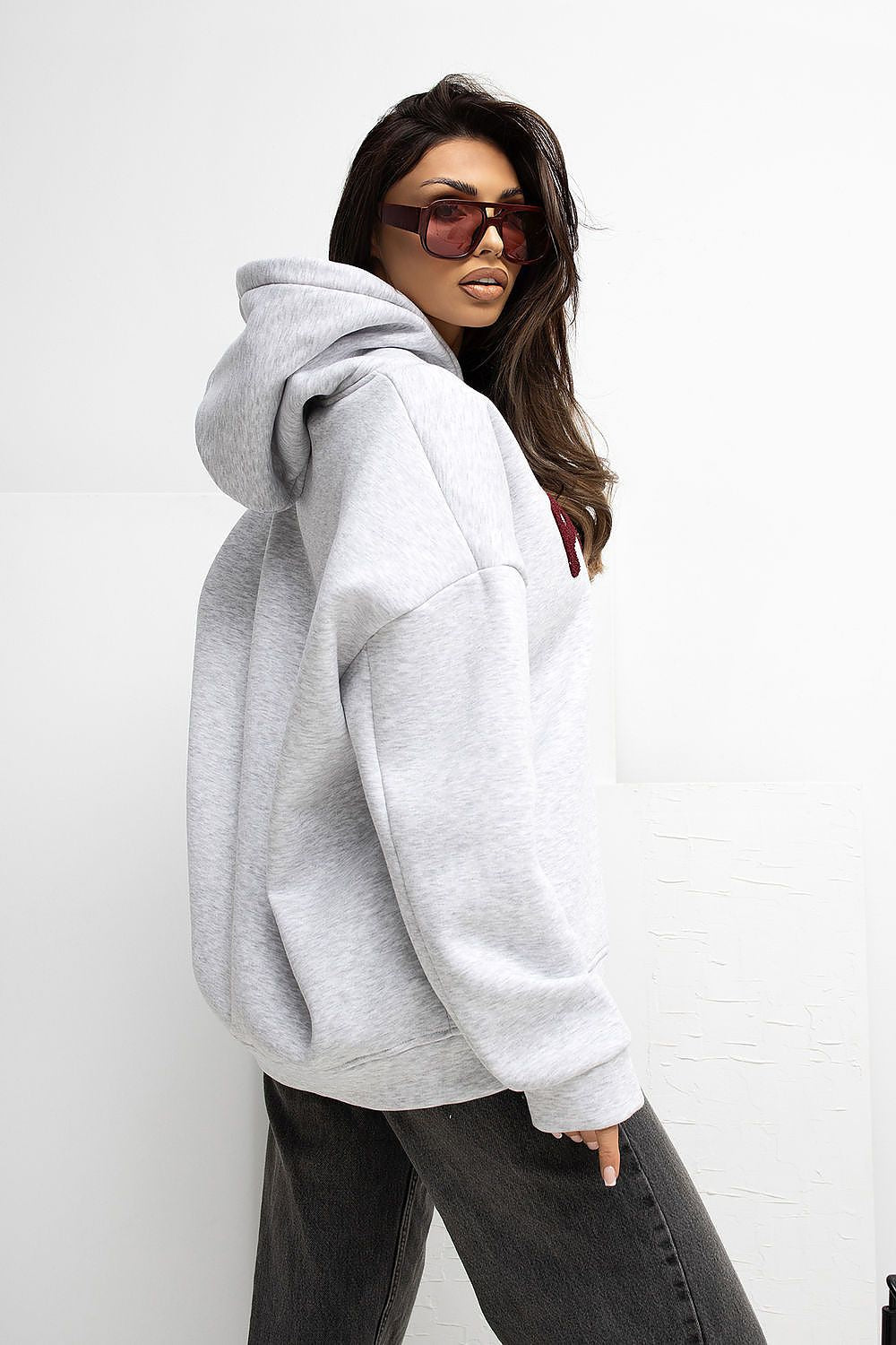 Pullover Damen Strick V-Ausschnitt Warm