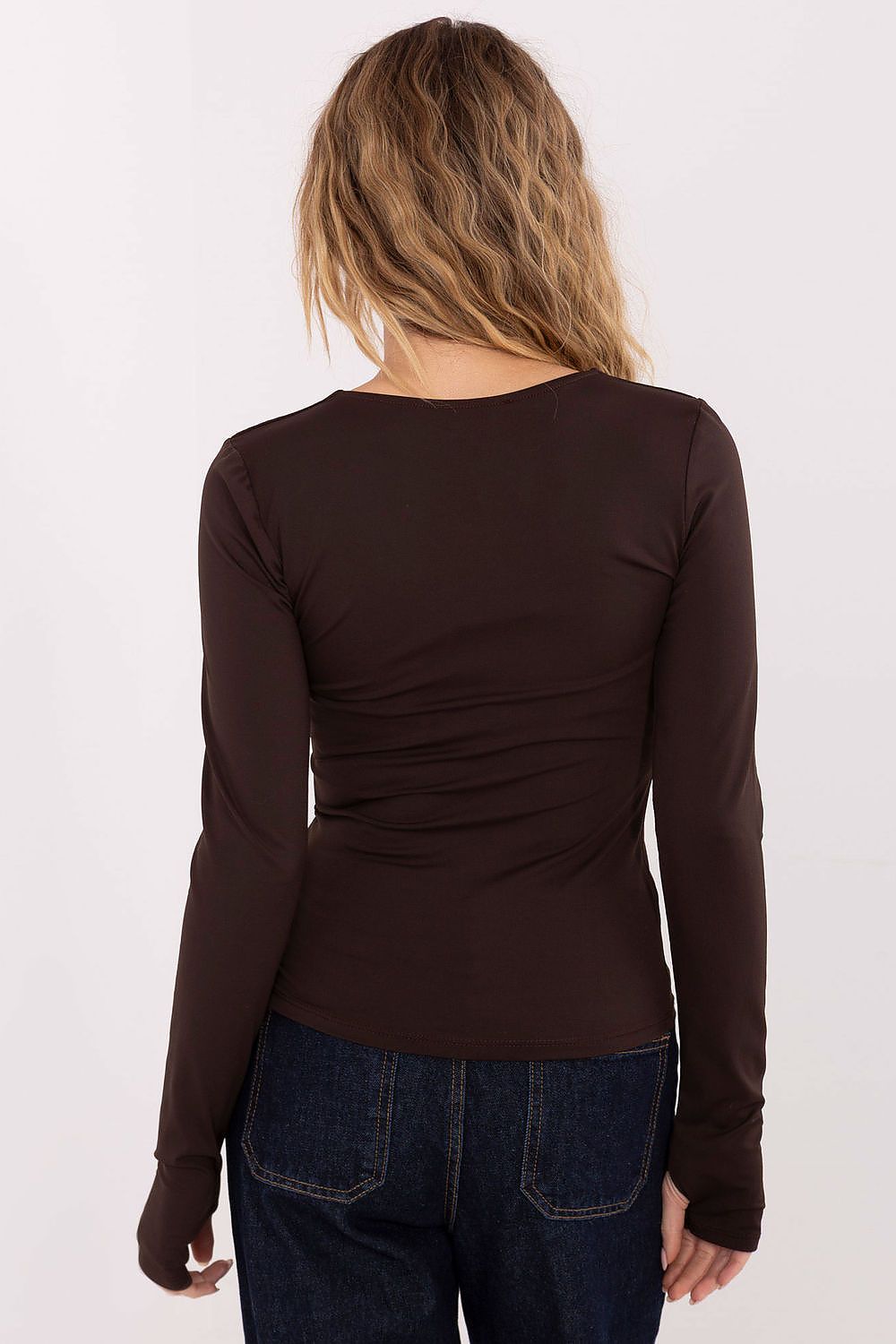 Bluse Damen Elegant Langarm Klassisch