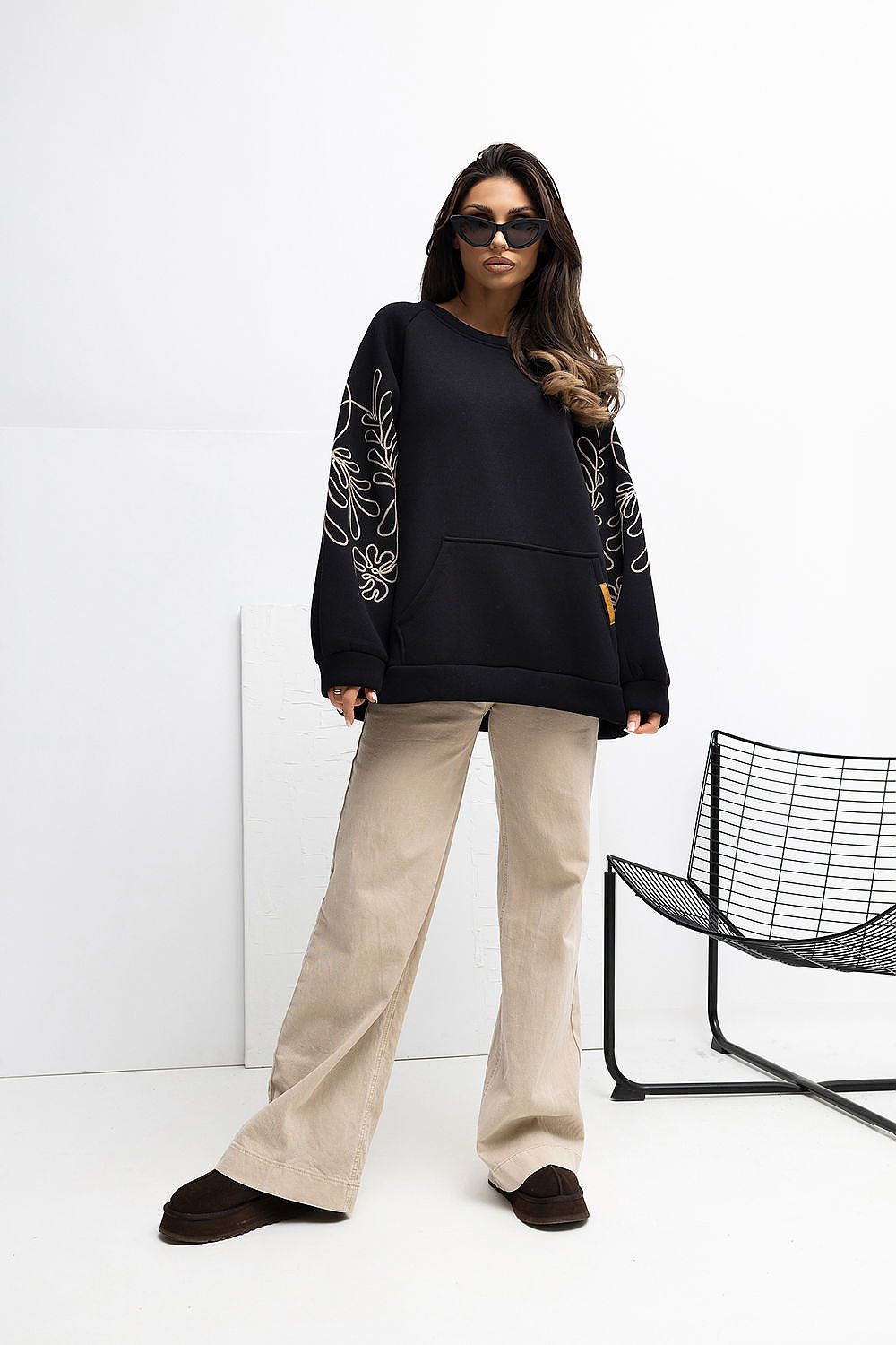Pullover Damen Casual Rundhals Bequem