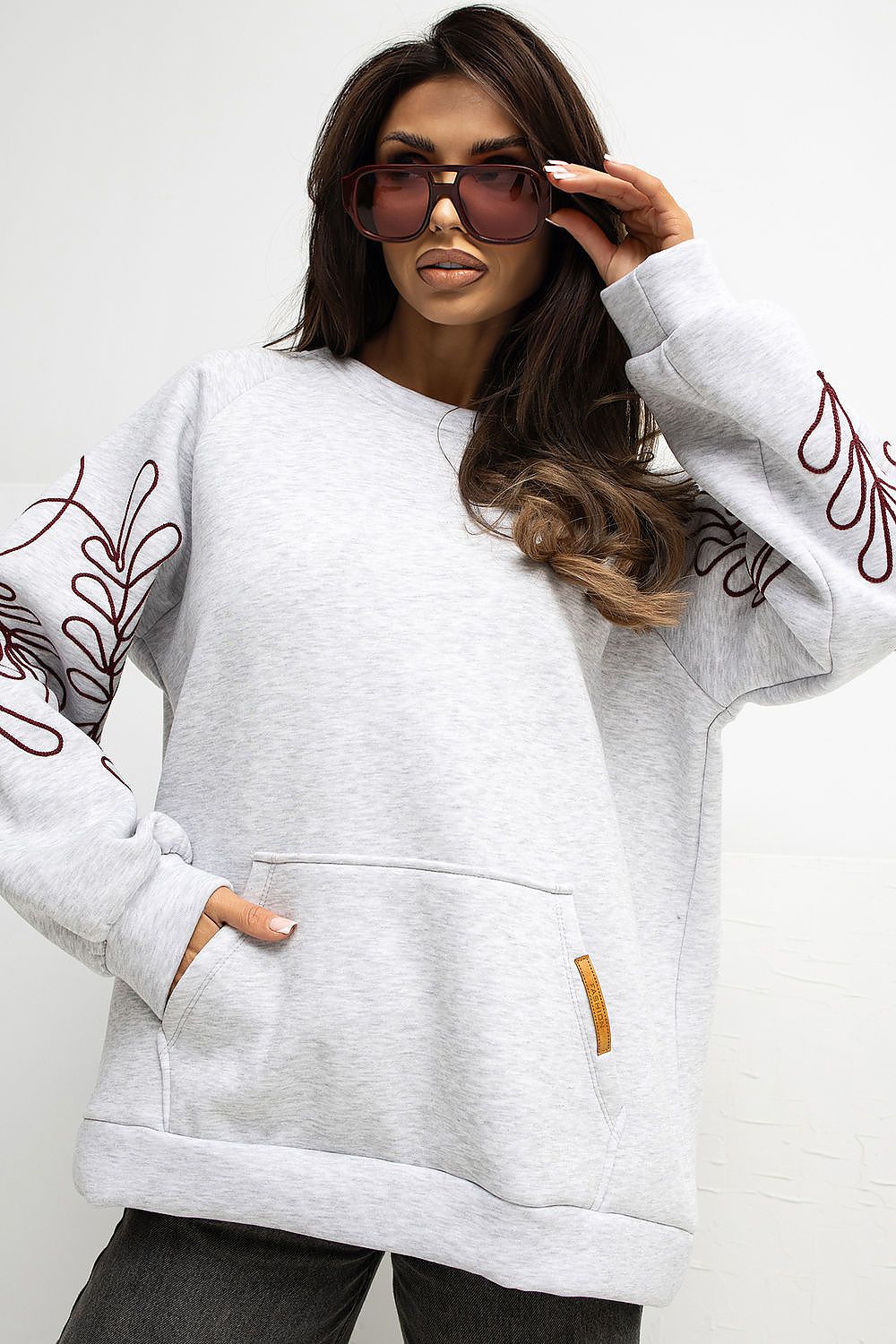 Pullover Damen Casual Rundhals Bequem