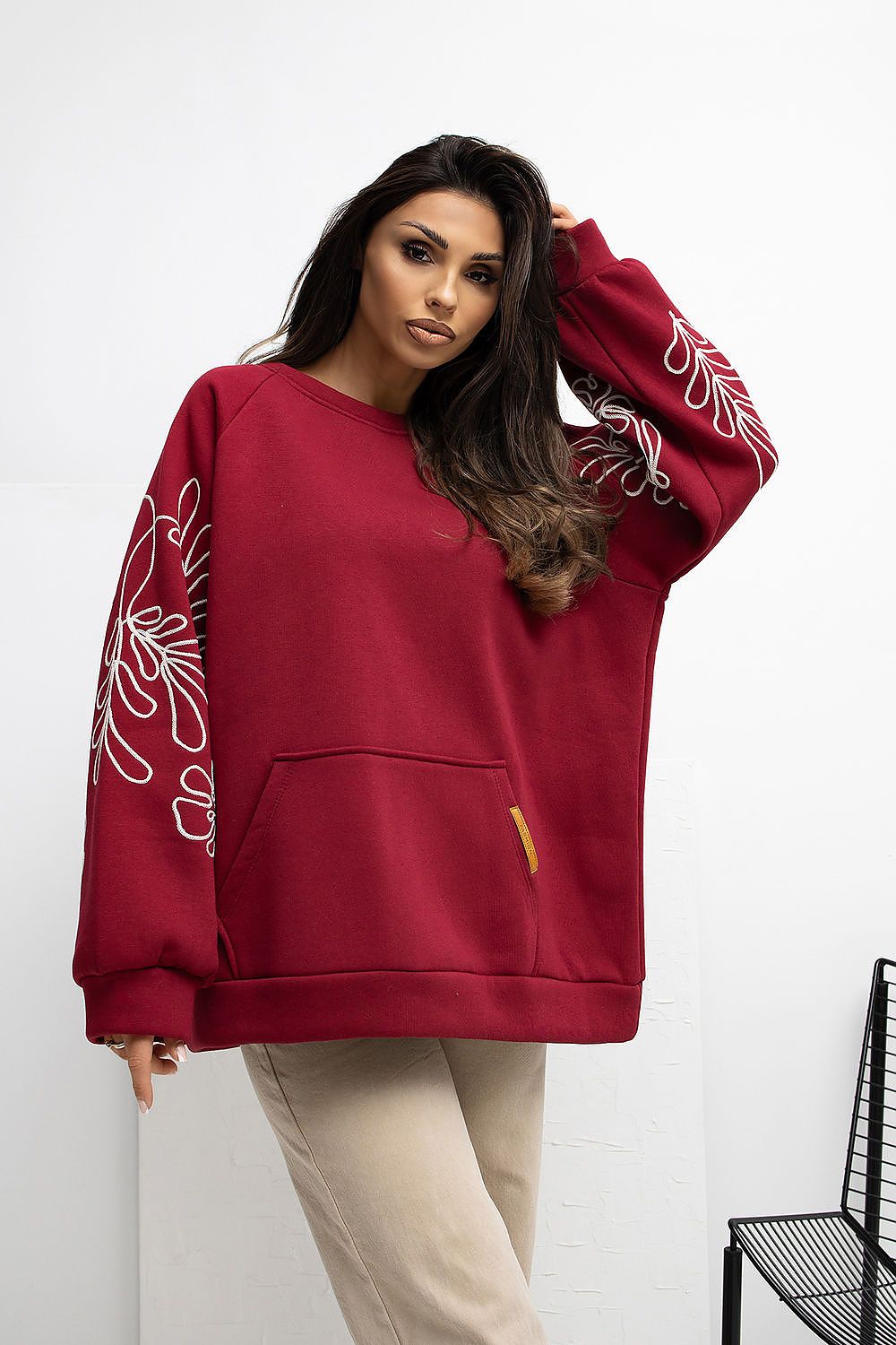 Pullover Damen Casual Rundhals Bequem