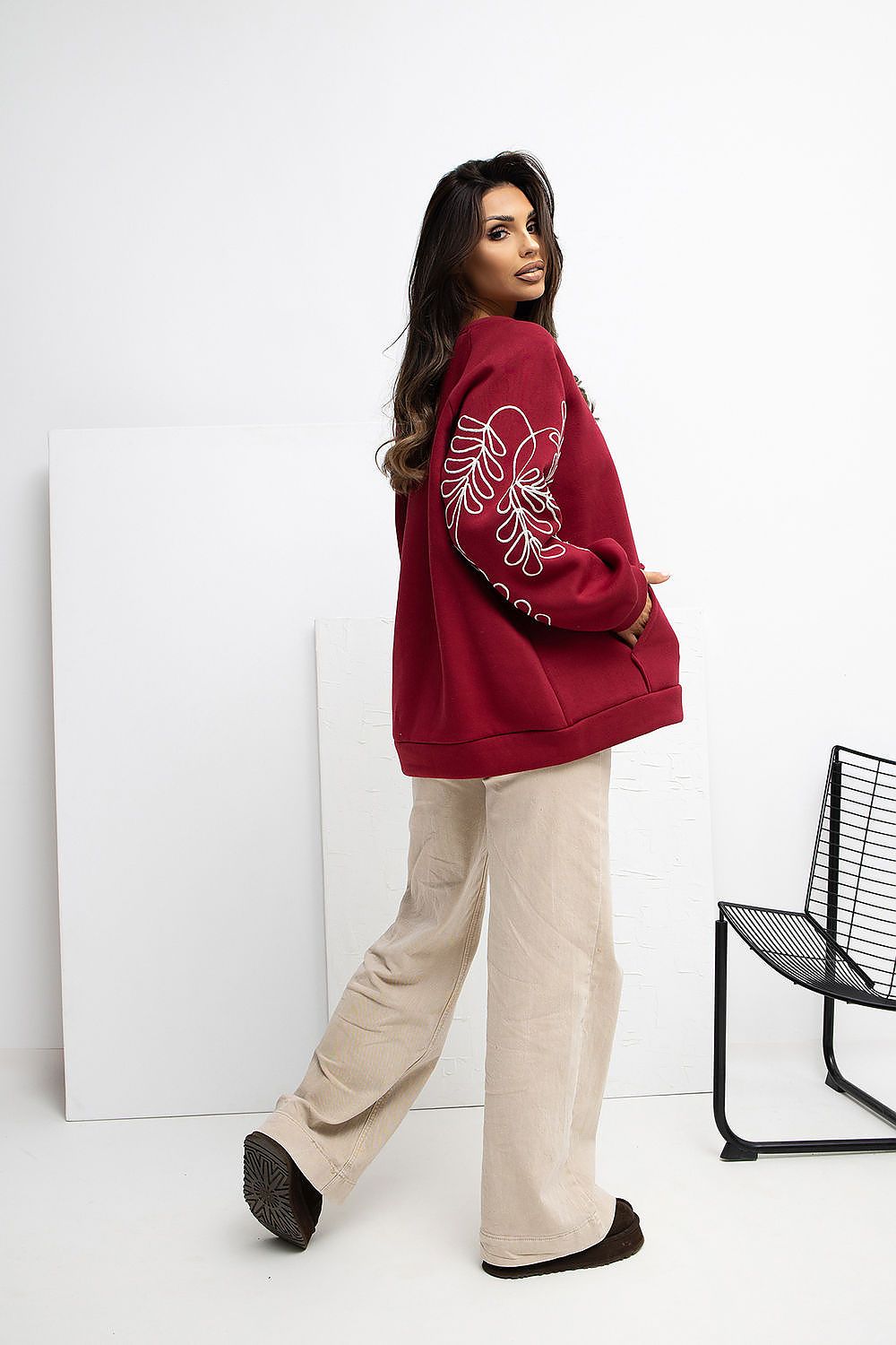 Pullover Damen Casual Rundhals Bequem