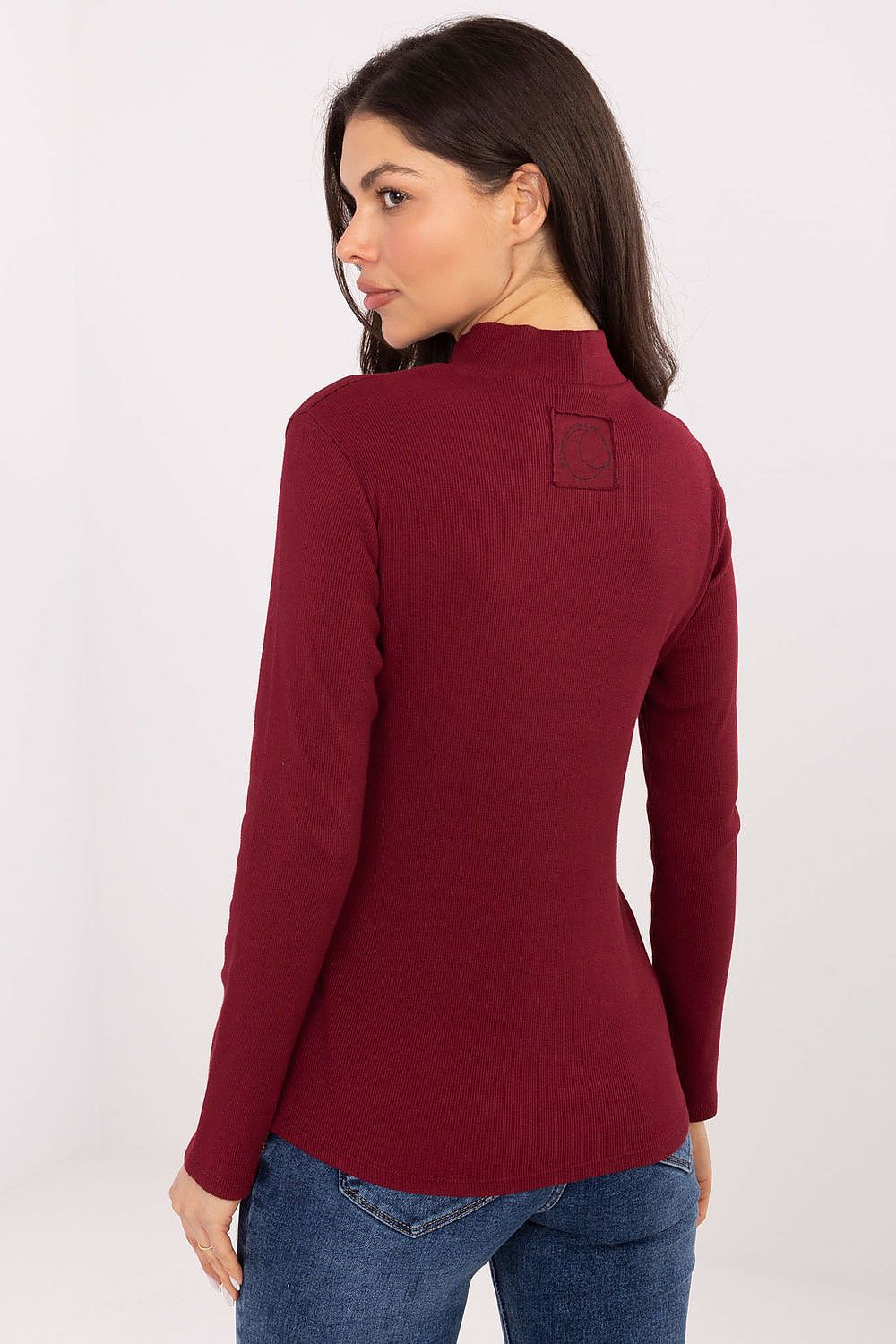 Bluse Damen Elegant Schleife Langarm