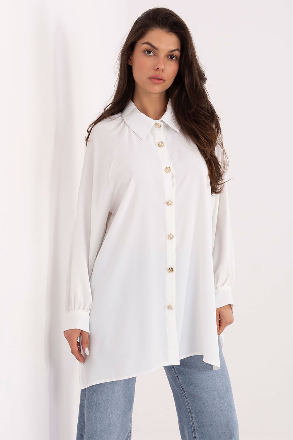 Damen Bluse Langarm Puffärmel Elegant Business Casual