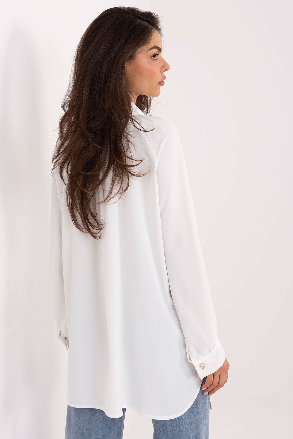 Damen Bluse Langarm Puffärmel Elegant Business Casual