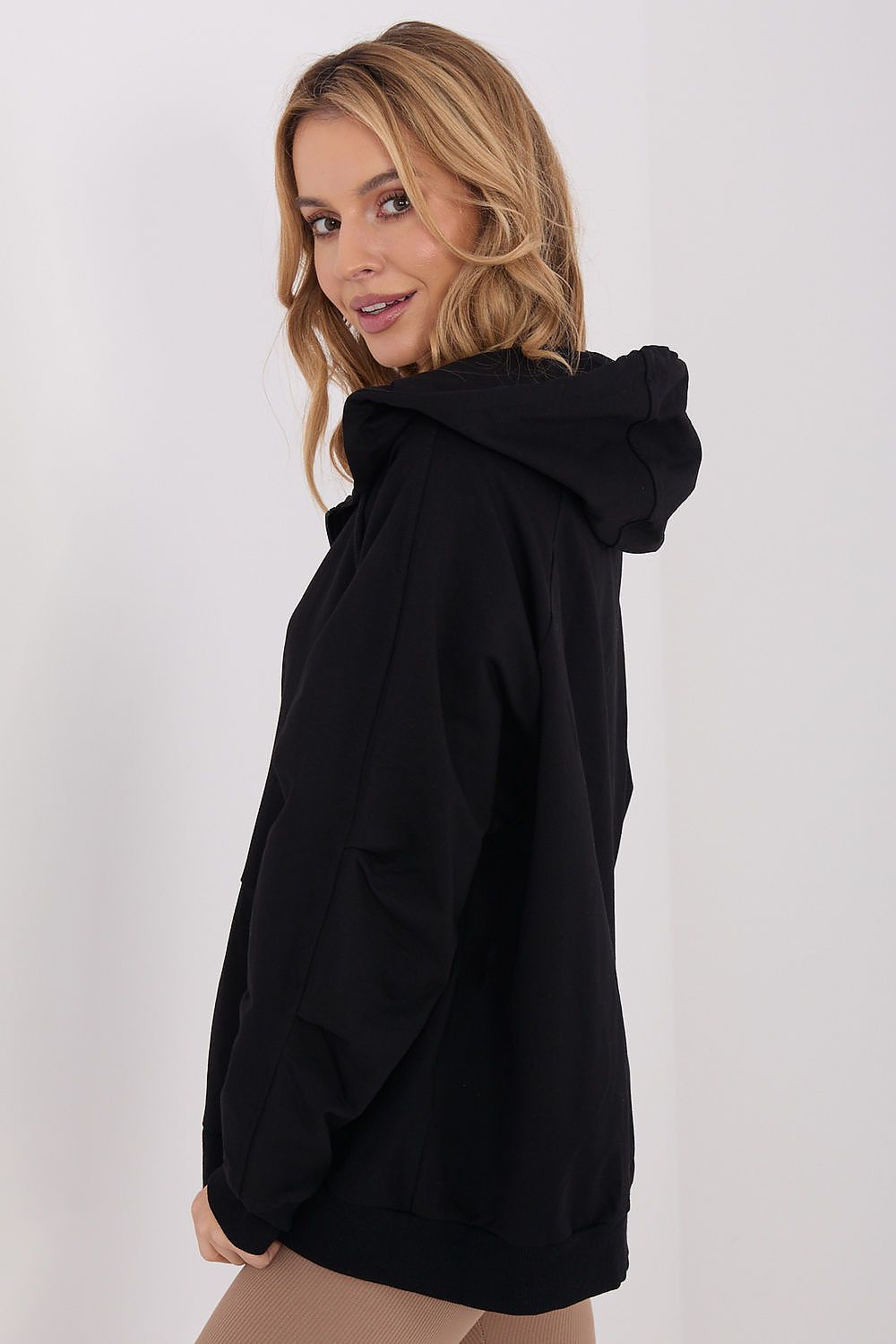 Pullover Damen Oversized Rundhals Bequem