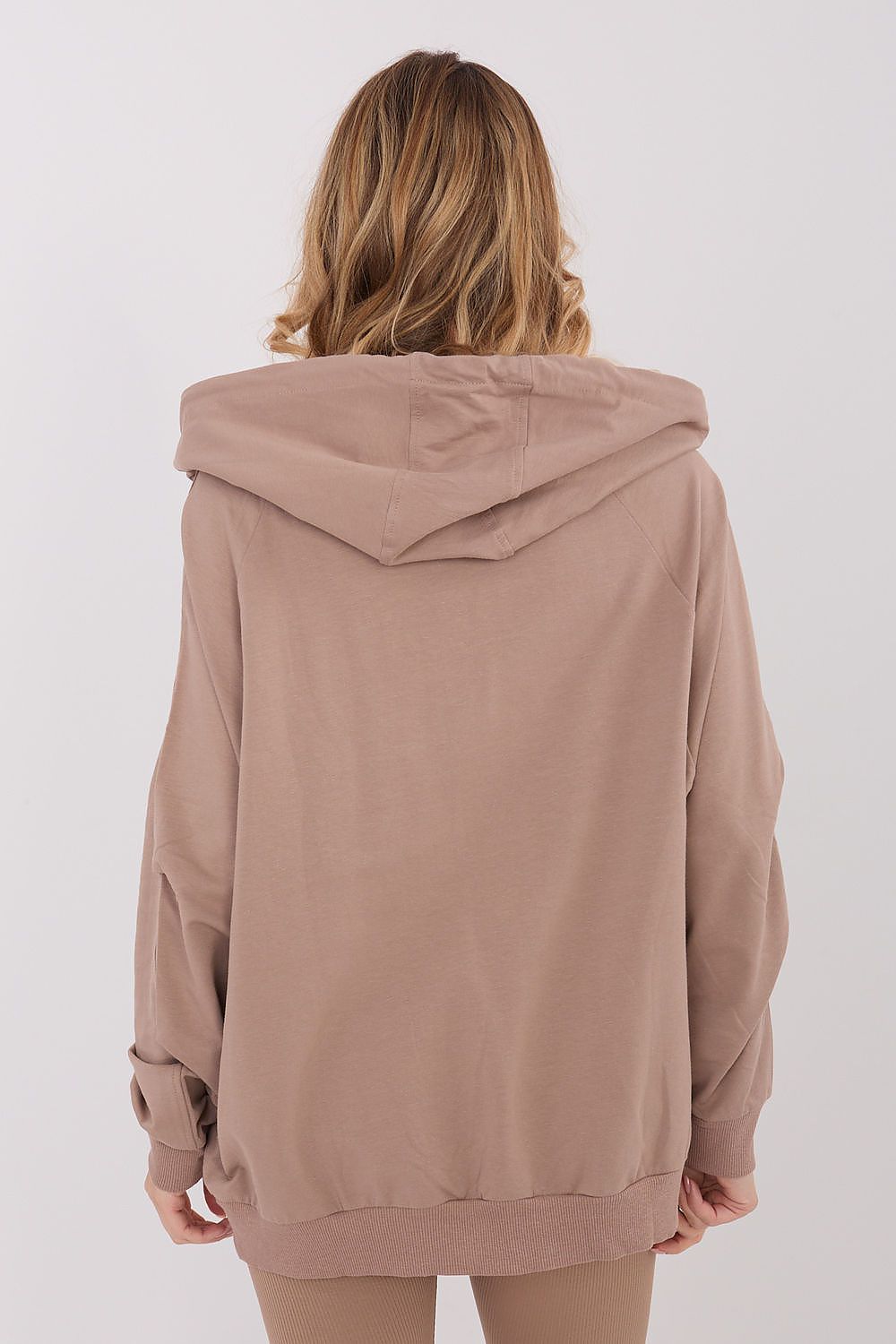 Pullover Damen Oversized Rundhals Bequem