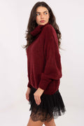 Rollkragenpullover Damen Mohair Locker Leicht