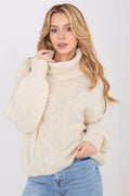 Rollkragenpullover Damen Mohair Locker Leicht