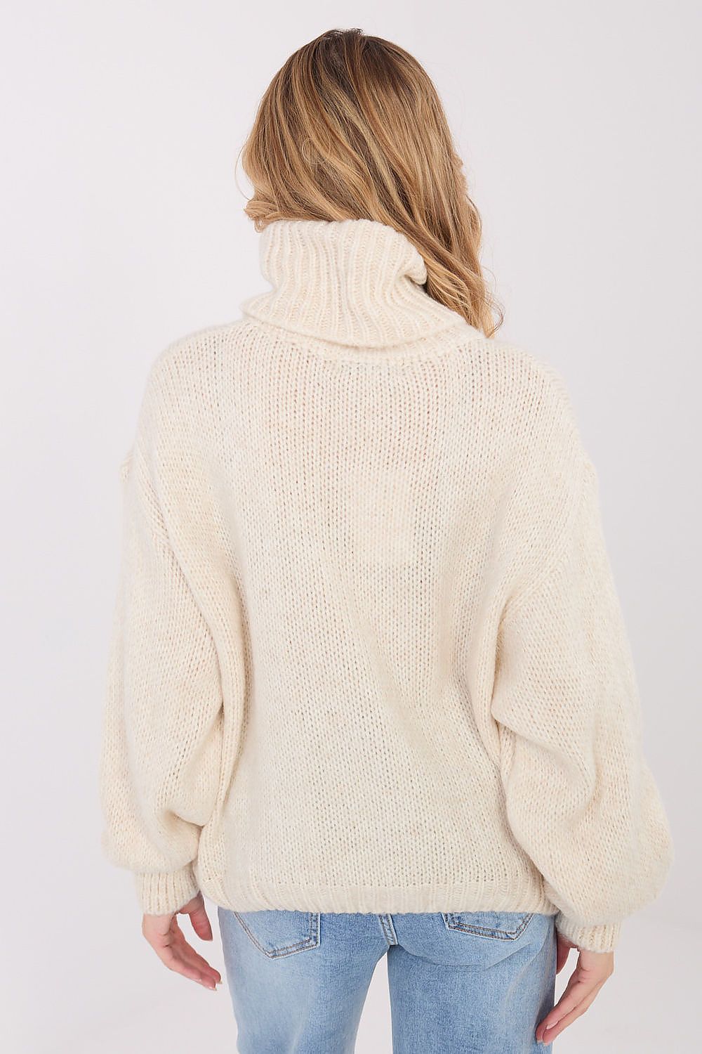 Rollkragenpullover Damen Mohair Locker Leicht