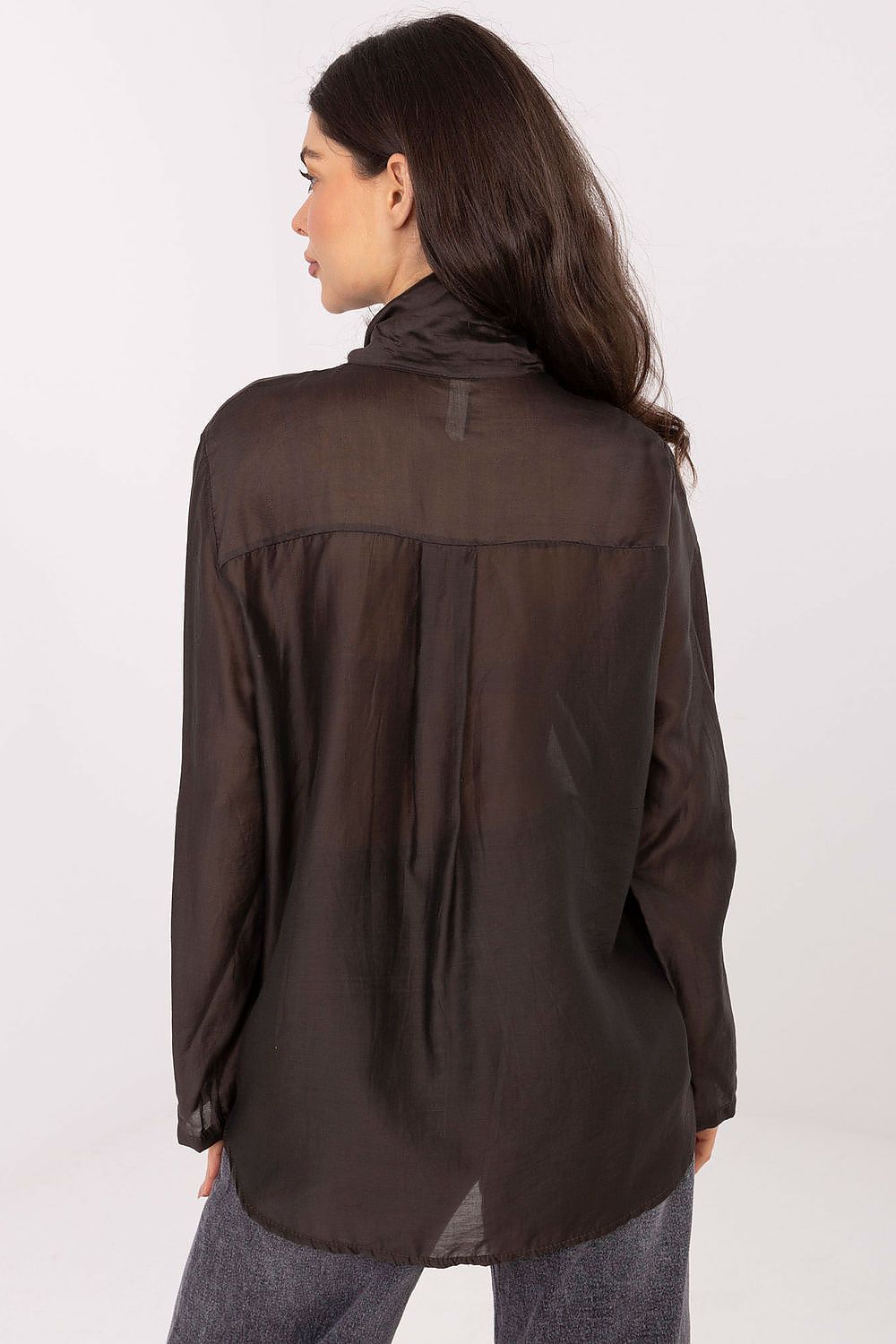 Elegantes Langarm Hemd Damen – Tencel Alltagslook Büro