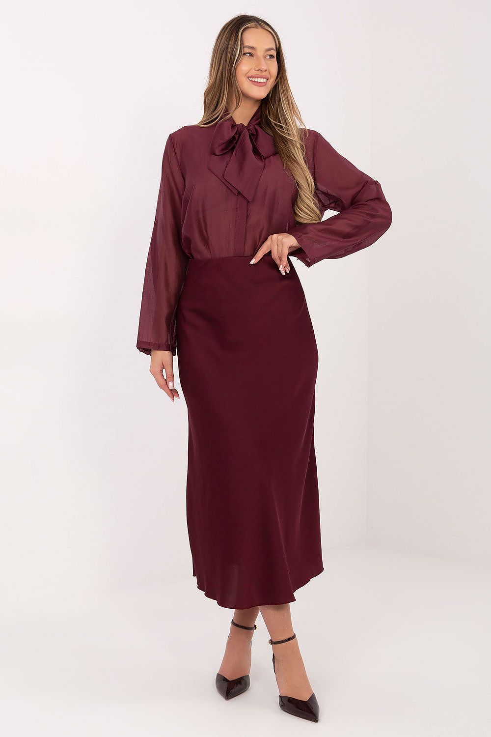 Elegantes Langarm Hemd Damen – Tencel Alltagslook Büro