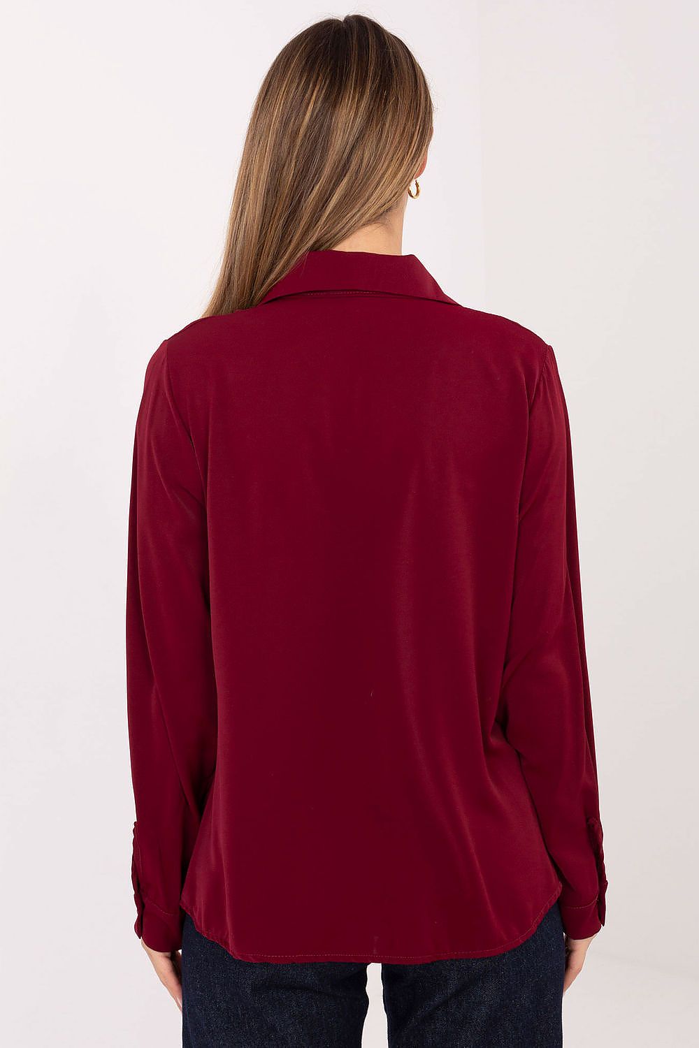 Damen Bluse Langarm mit Bindung – Elegant & Vielseitig