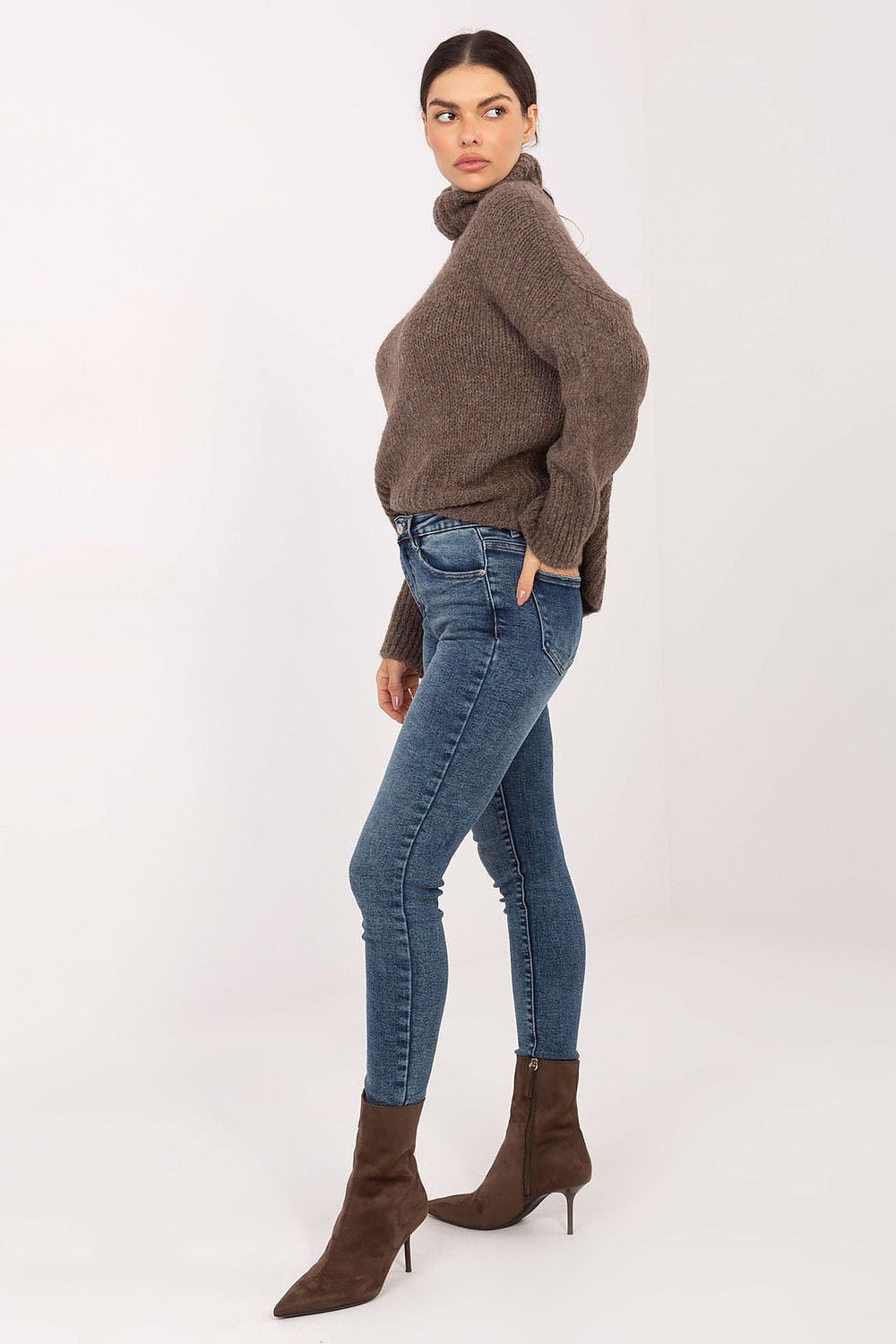 Skinny Jeans Damen Mittlere Taille Baumwolle XS-XL