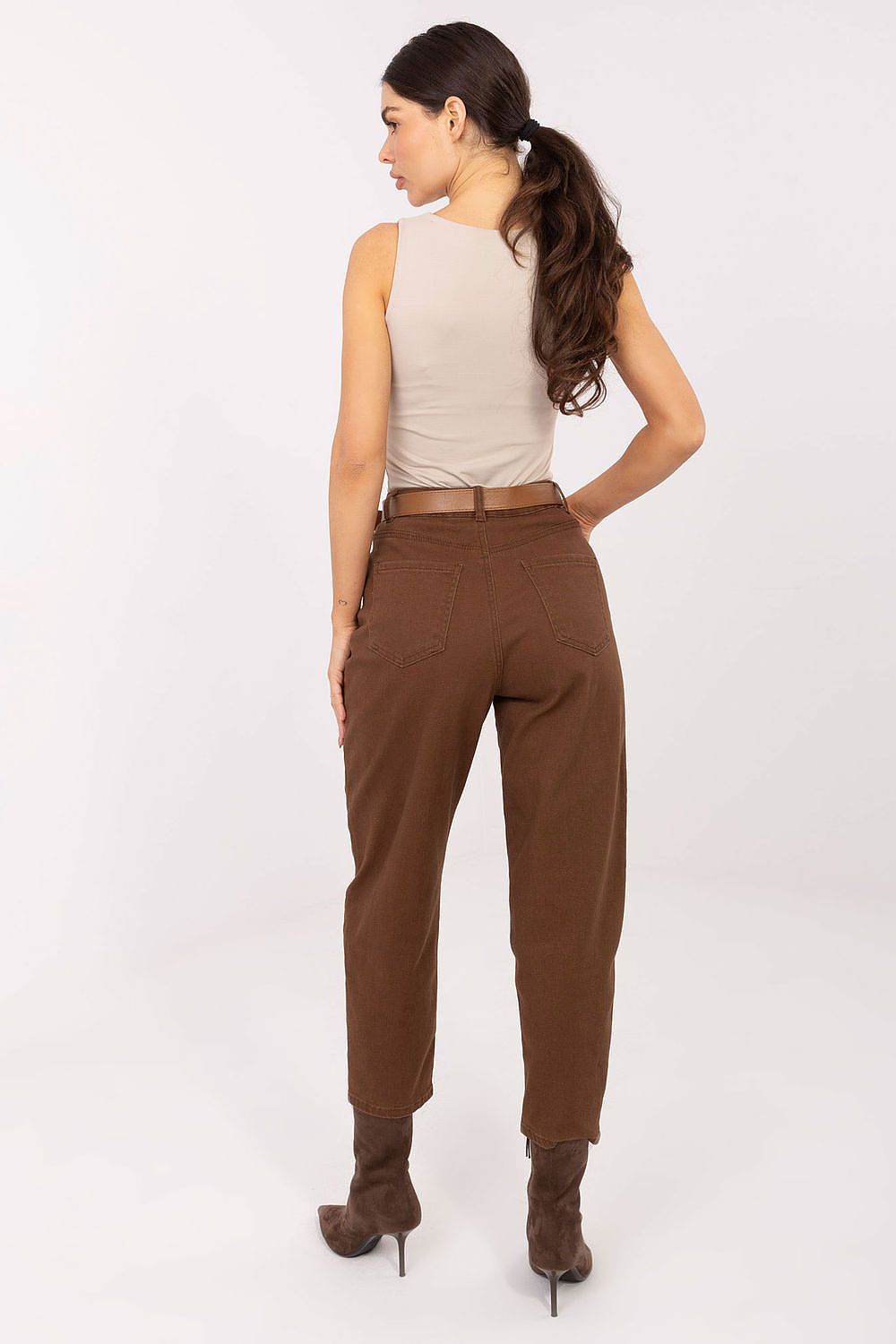 Mom Jeans Damen Gürtel Baumwolle XS-XL