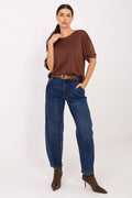 Damen Jeans High Waist mit Gürtel – Stylisch & Vielseitig