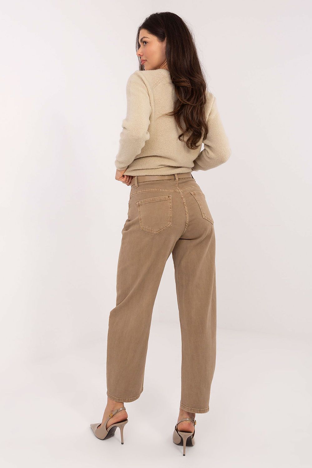 Balloon Jeans Damen High Waist Baumwolle XS-XL