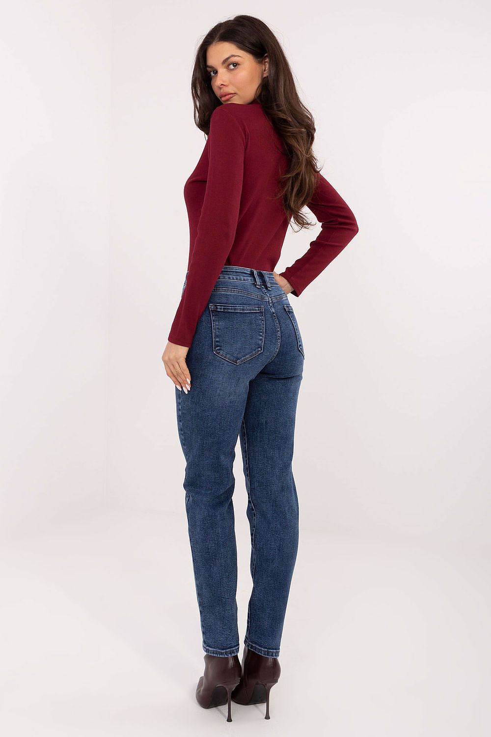Damen Jeans Skinny Mid Waist Blau – Lässig & Zeitlos