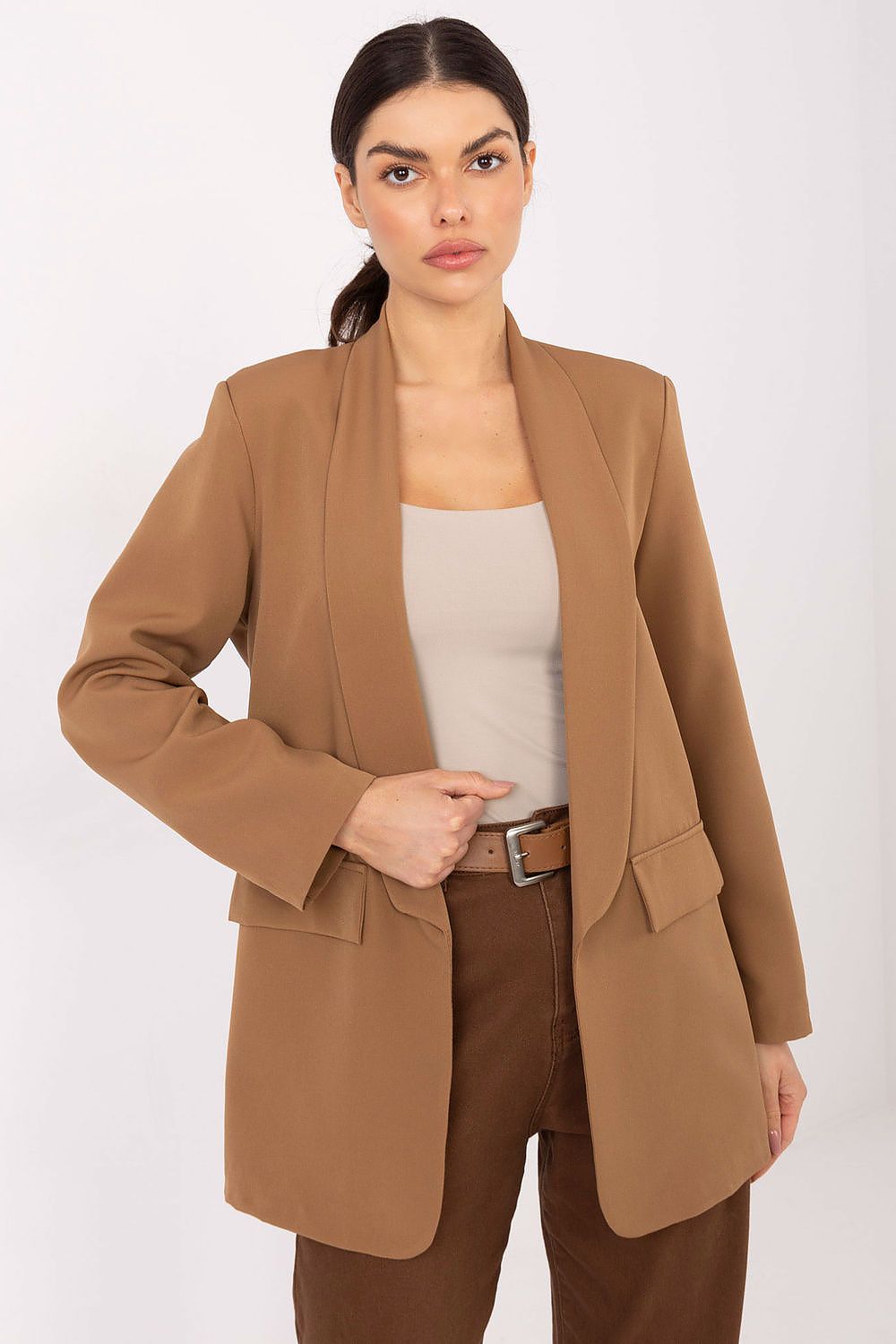 Damen Blazer elegant mit Schulterpolster | Sakko Universalgröße