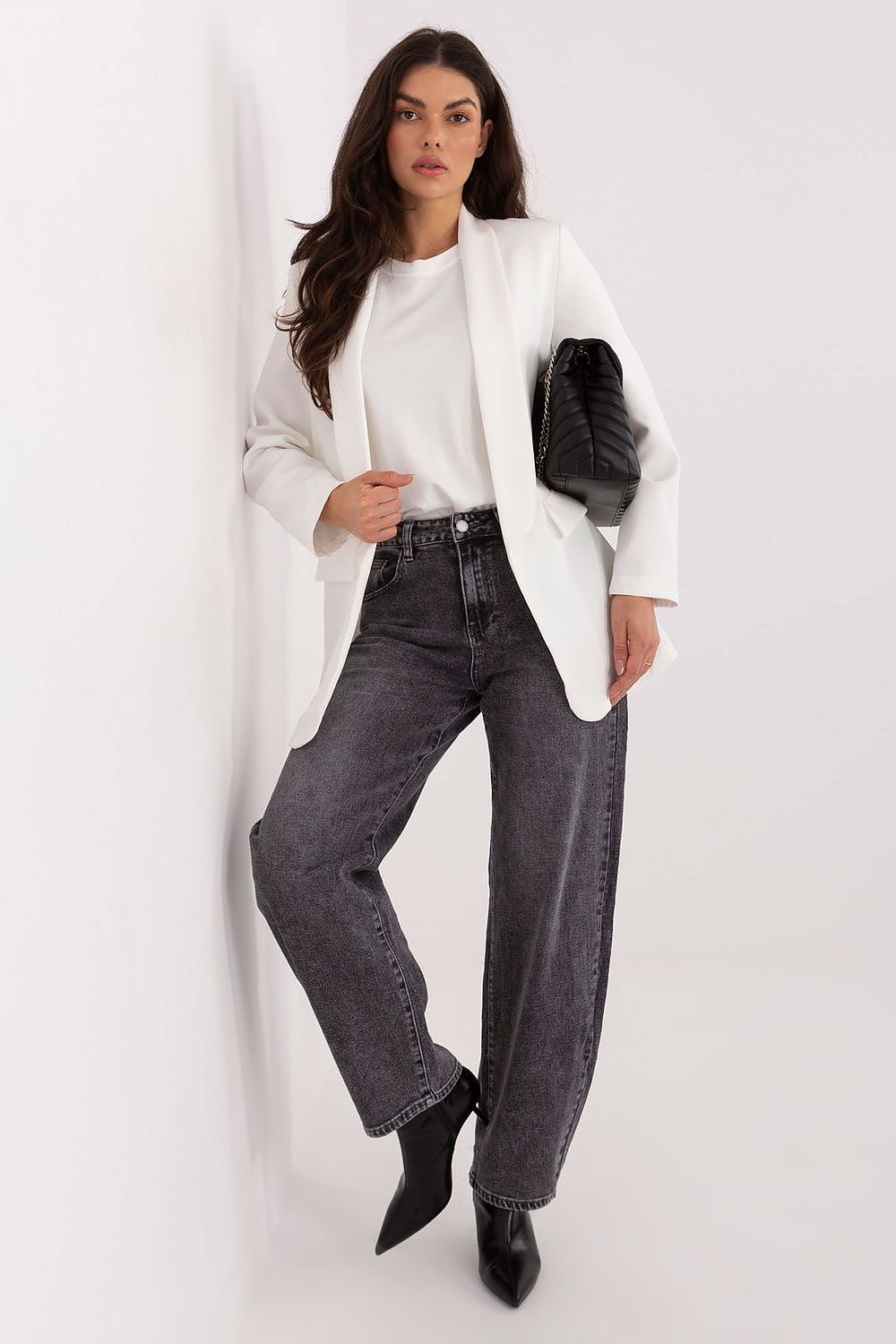 Damen Blazer elegant mit Schulterpolster | Sakko Universalgröße