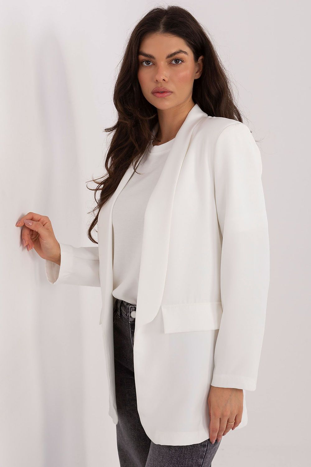 Damen Blazer elegant mit Schulterpolster | Sakko Universalgröße