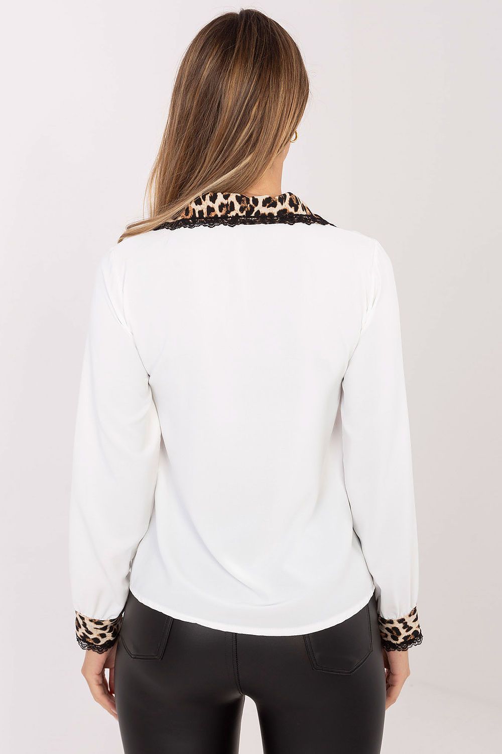 Langarm Hemd Damen Elegant Tiermotiv