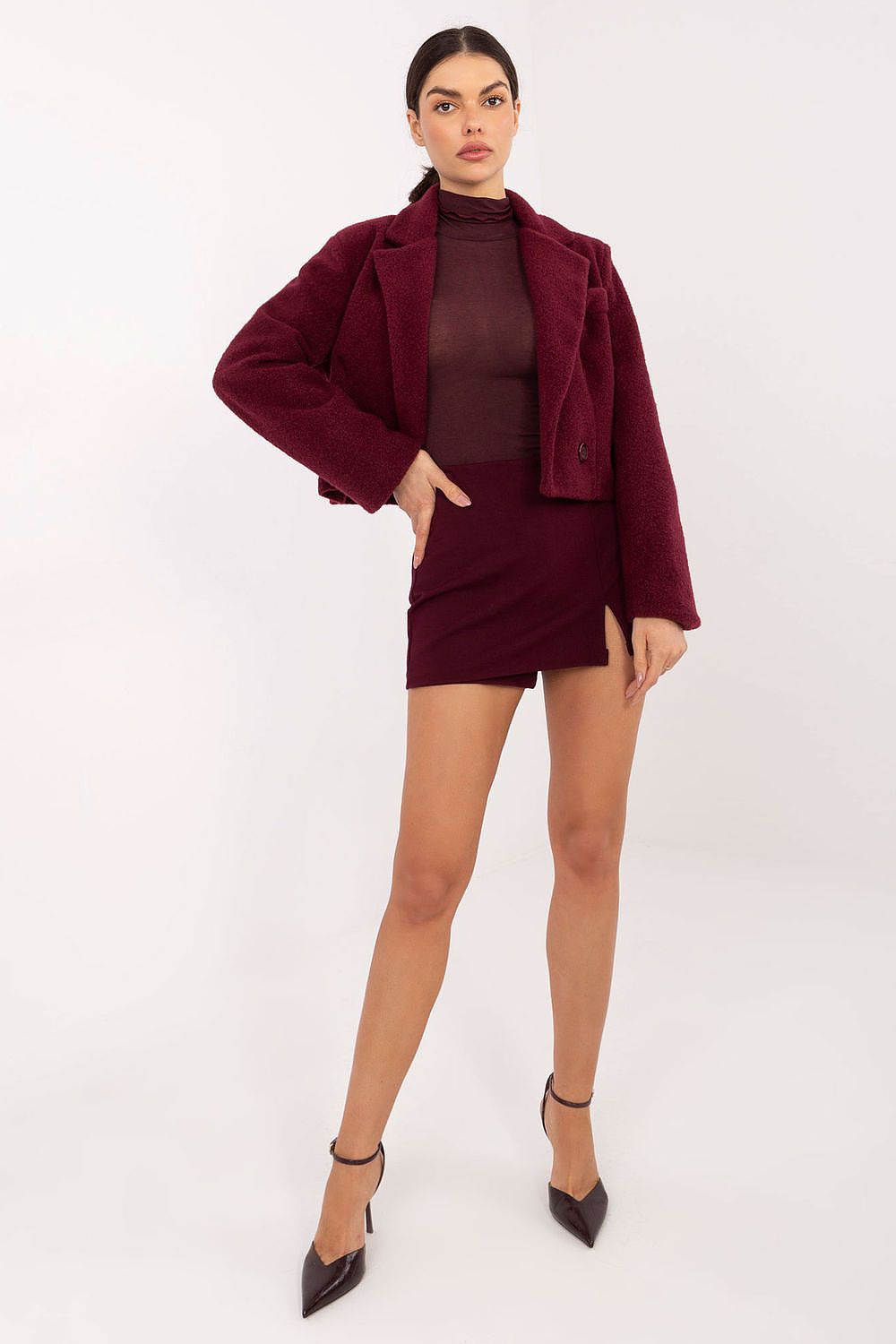 Longsleeve Damen Rollkragen Kaschmir Viskose Elegant