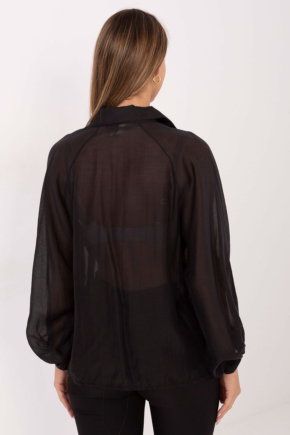 Damen Bluse Puffärmel Transparent – Elegant & Feminin