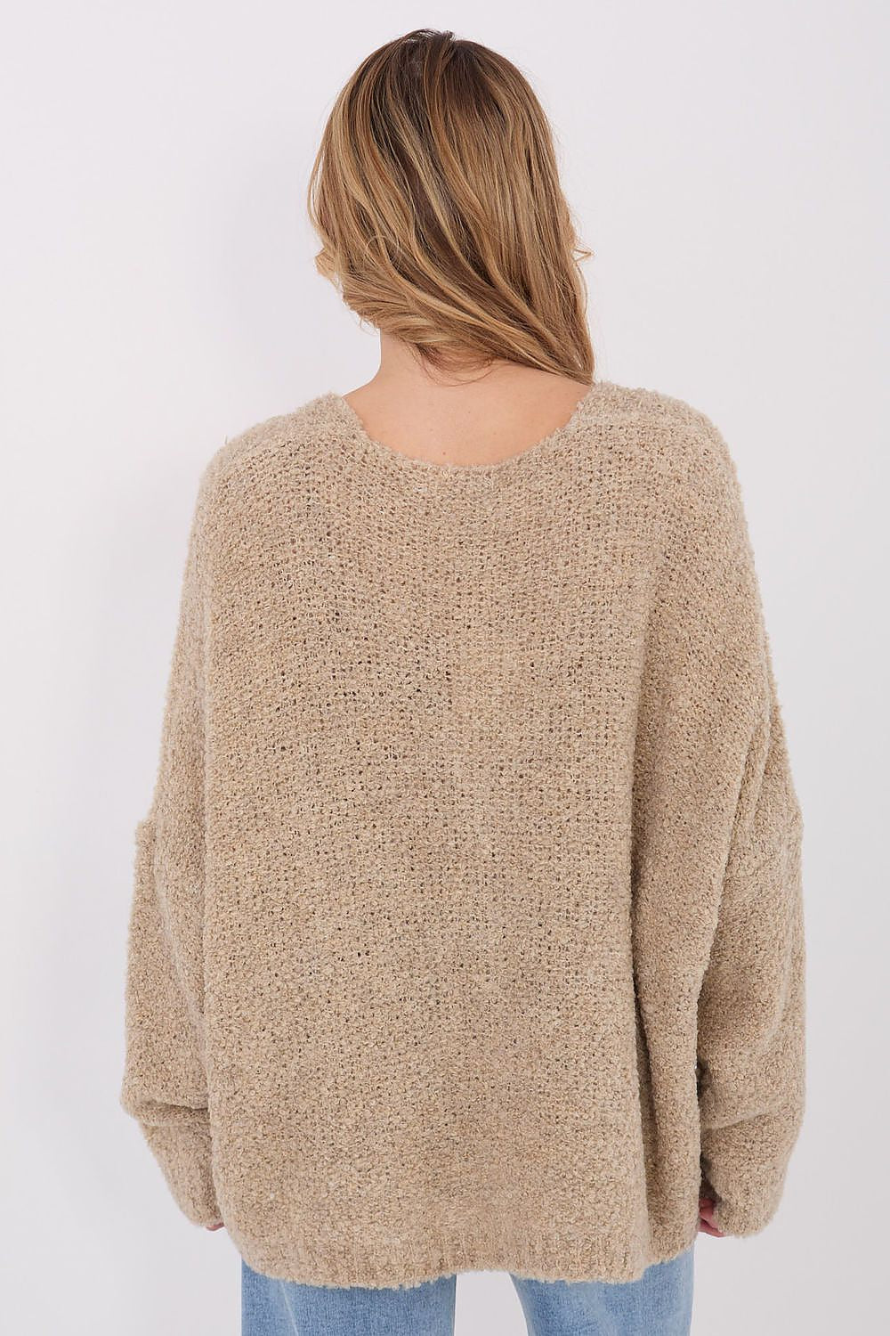 Cardigan Damen V-Ausschnitt Knöpfe Wolle Acryl
