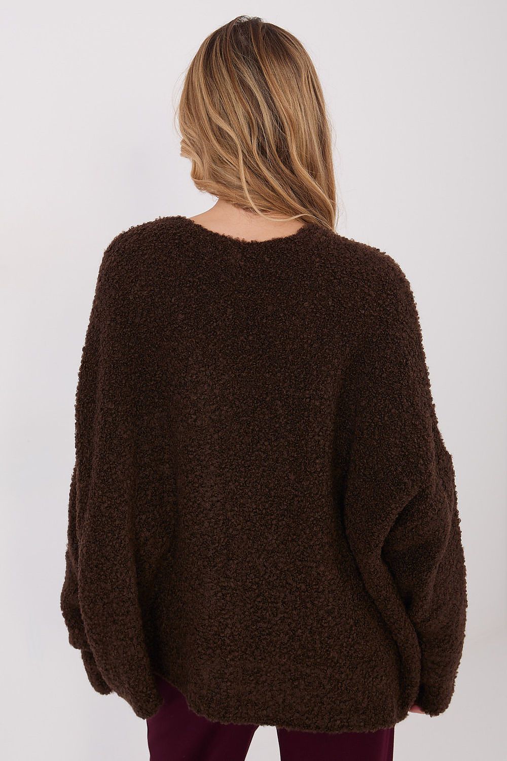 Cardigan Damen V-Ausschnitt Knöpfe Wolle Acryl