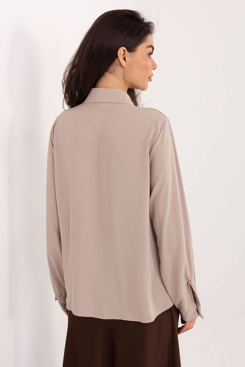 Damen Bluse Langarm mit Bindung – Elegant & Vielseitig