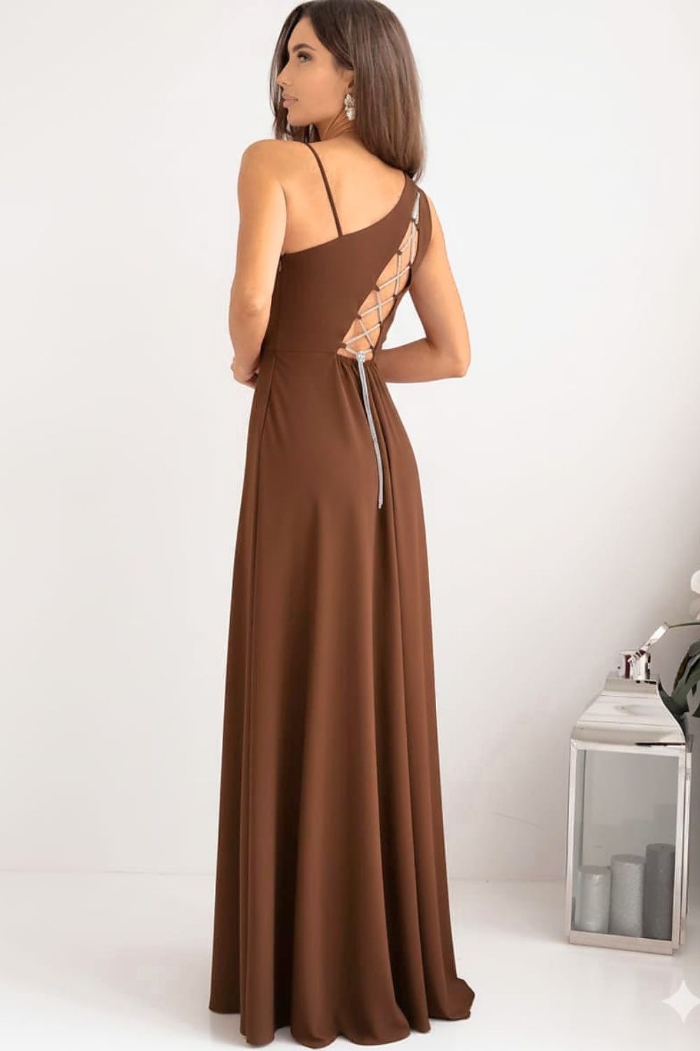 Langes Kleid Damen braun – Elegantes Maxikleid in großen Größen