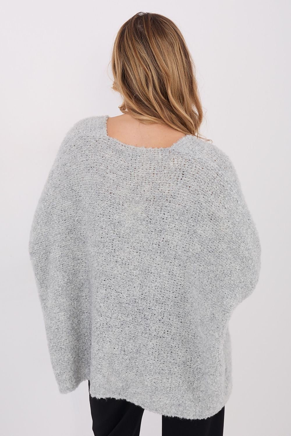 Cardigan Damen V-Ausschnitt Knöpfe Wolle Acryl