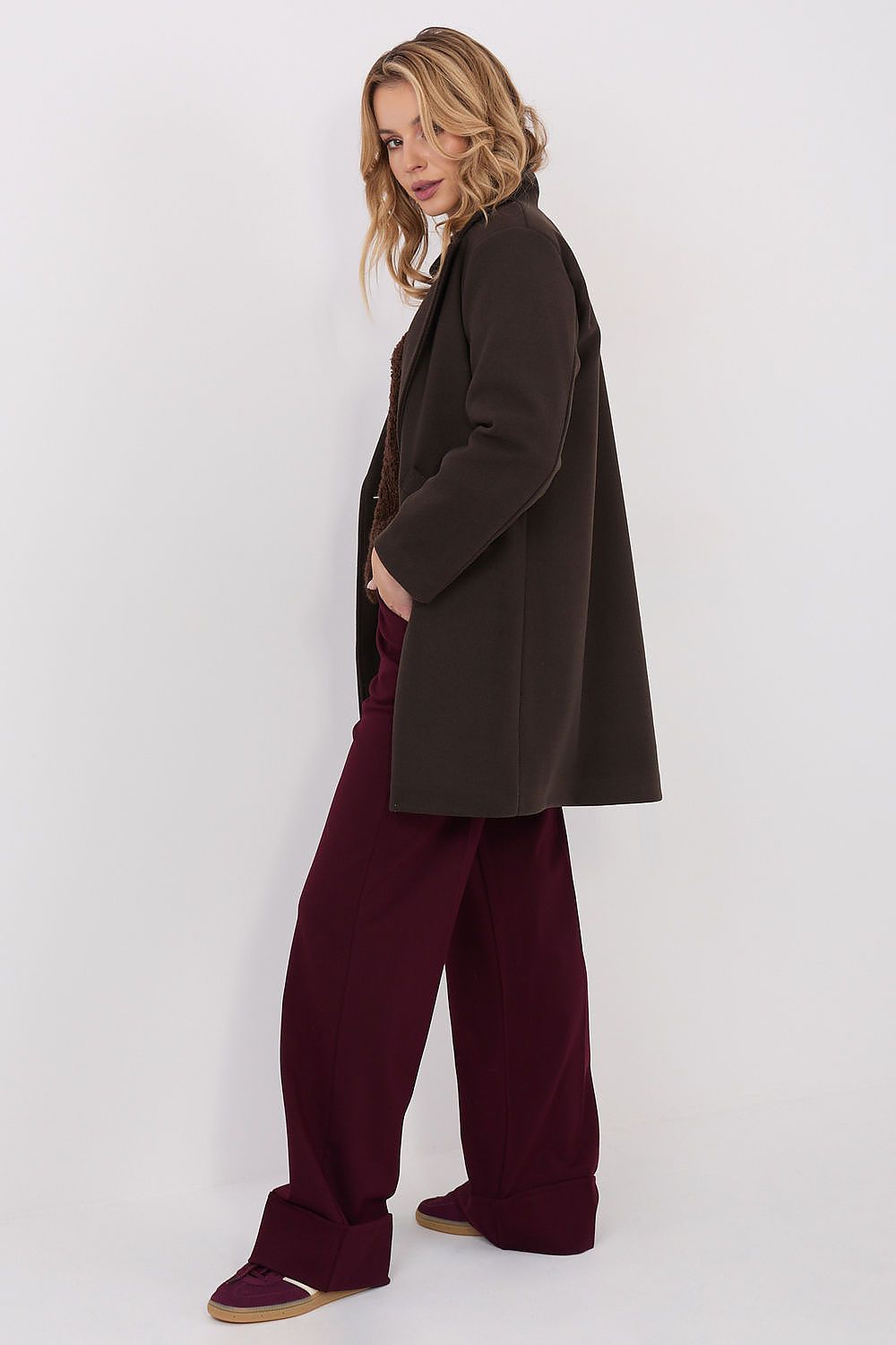 Damen Mantel Elegant Lang – Warm & Stylish für Winter