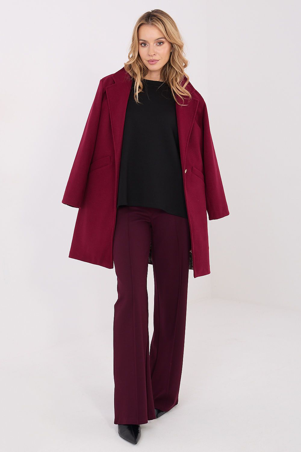 Damen Mantel Elegant Lang – Warm & Stylish für Winter