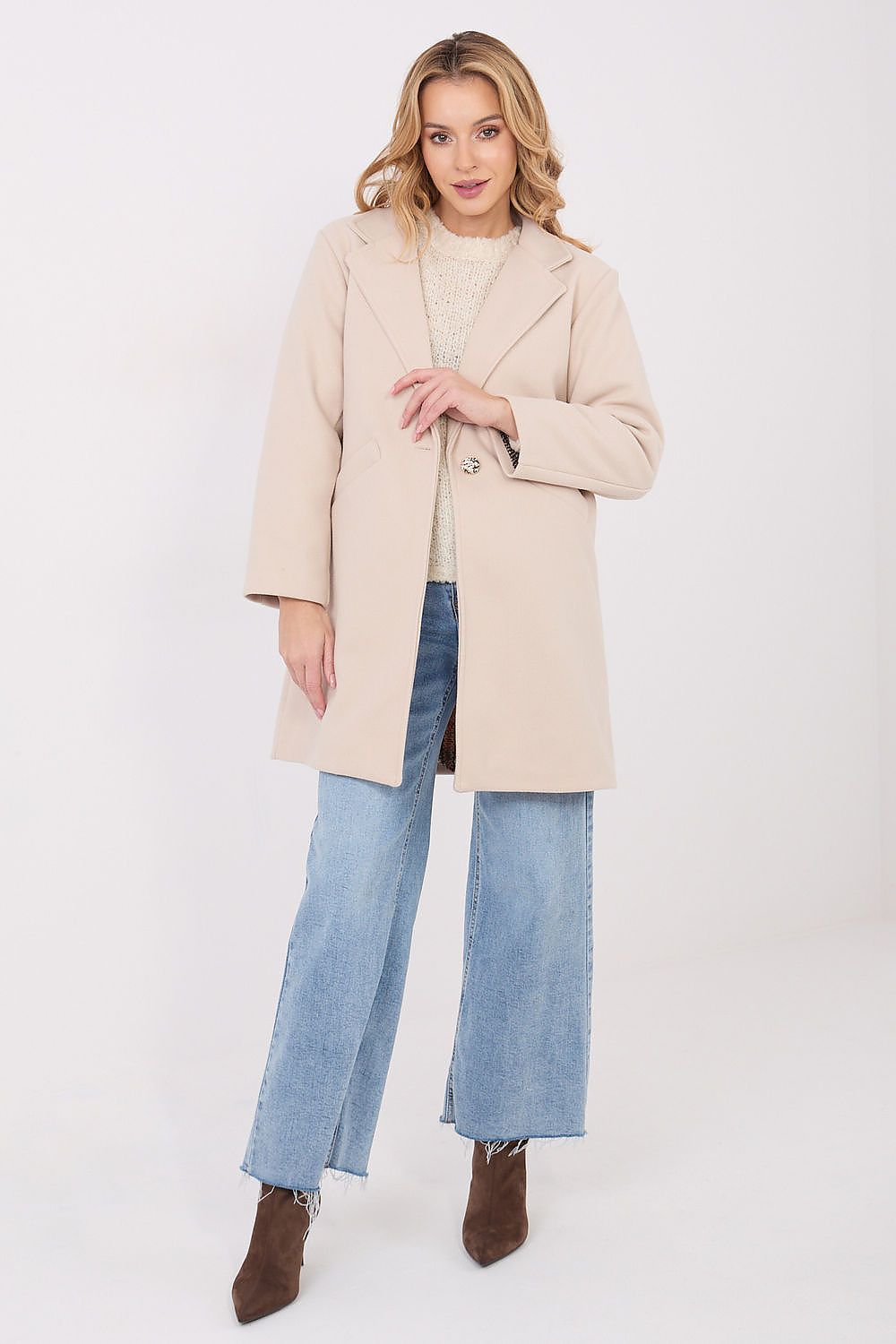 Damen Mantel Elegant Lang – Warm & Stylish für Winter
