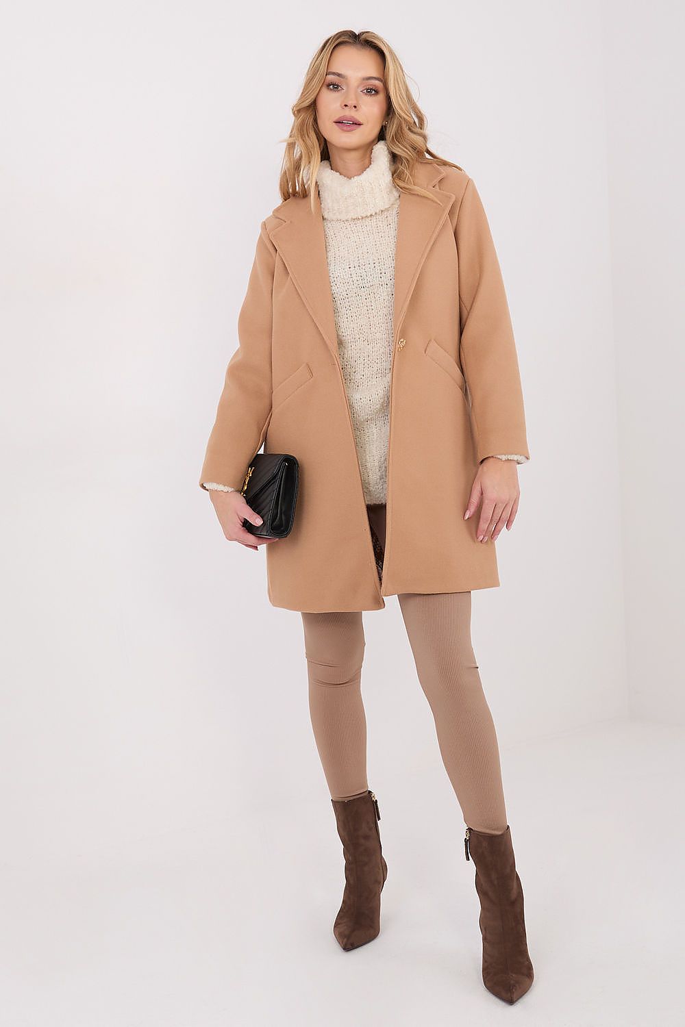 Damen Mantel Elegant Lang – Warm & Stylish für Winter