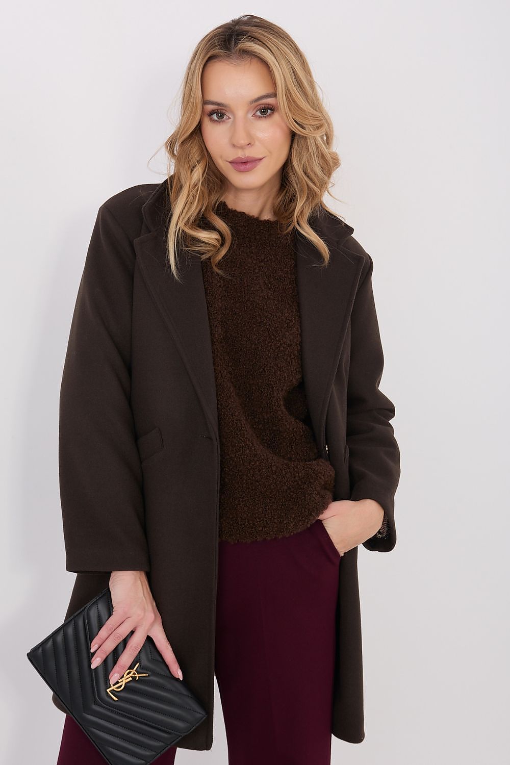 Damen Mantel Elegant Lang – Warm & Stylish für Winter