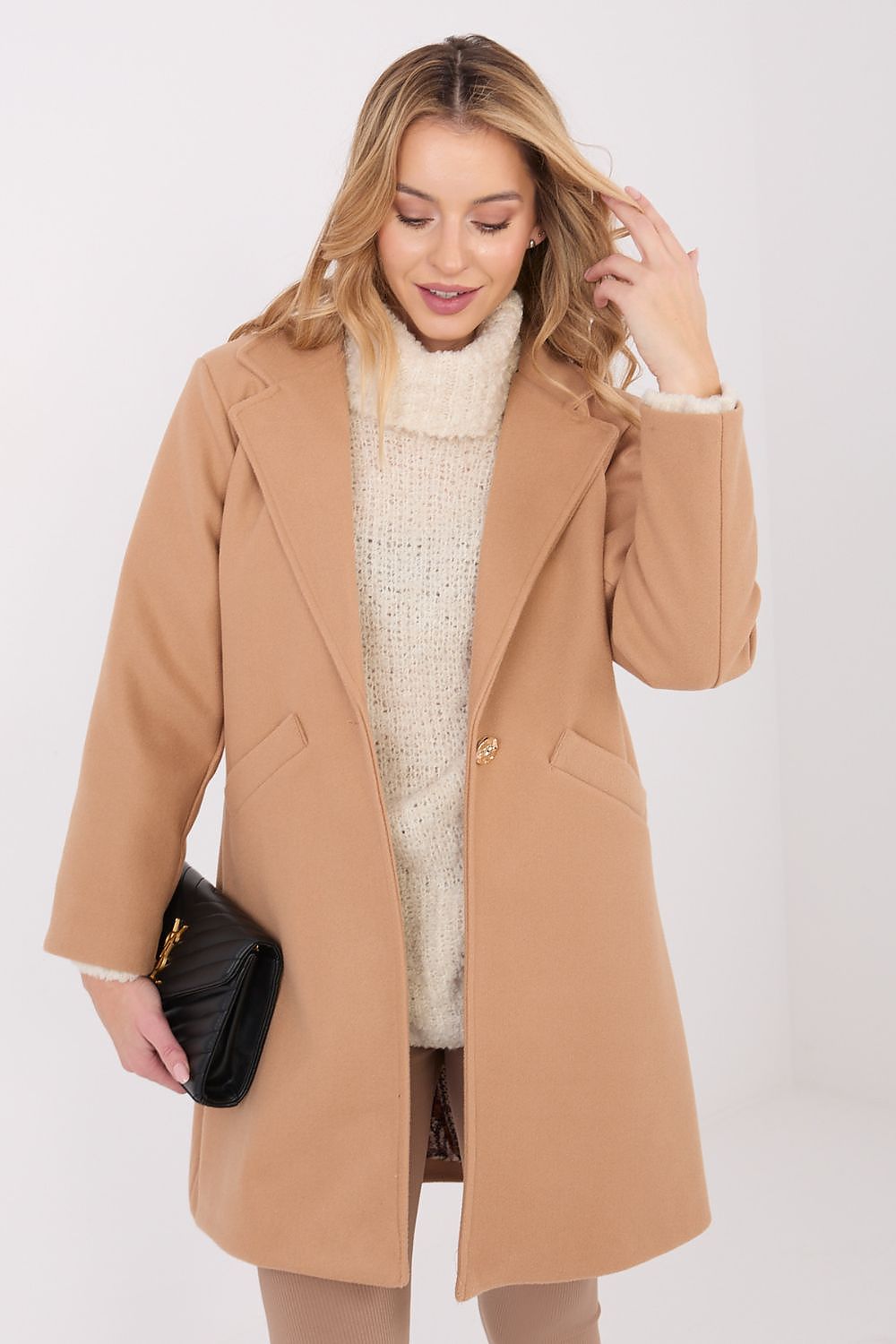 Damen Mantel Elegant Lang – Warm & Stylish für Winter