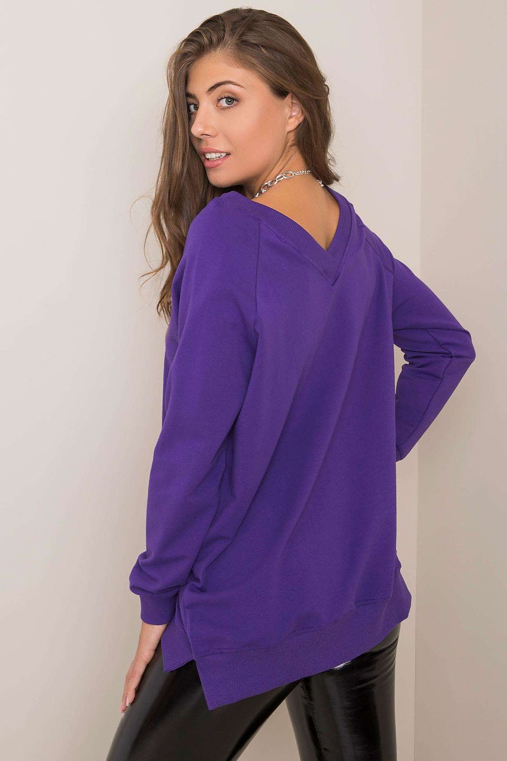 Pullover Damen Baumwolle Locker Basic Casual