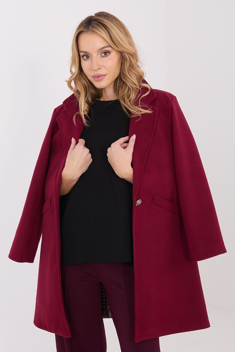 Damen Mantel Elegant Lang – Warm & Stylish für Winter