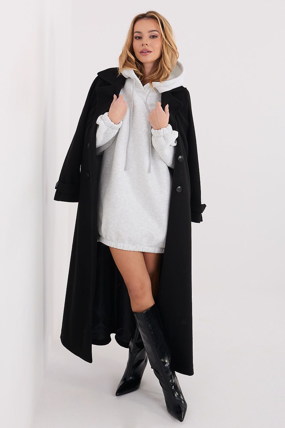 Sweatkleid Damen Oversize Kapuze – Bequem & Lässig